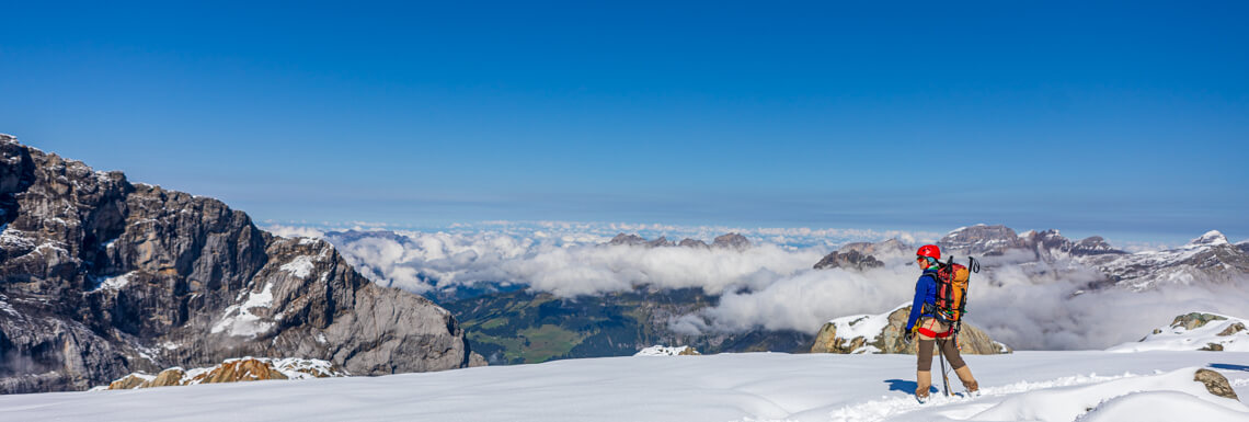 Weitblick am Gipfelgrat