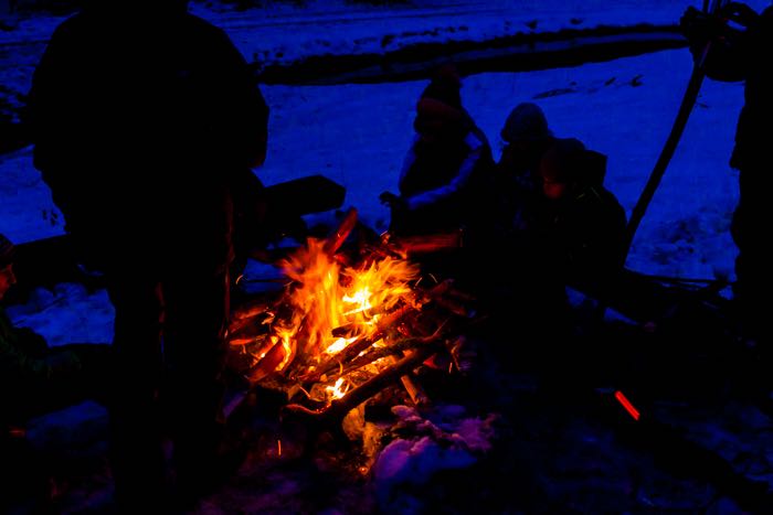 Feuer bei Nacht